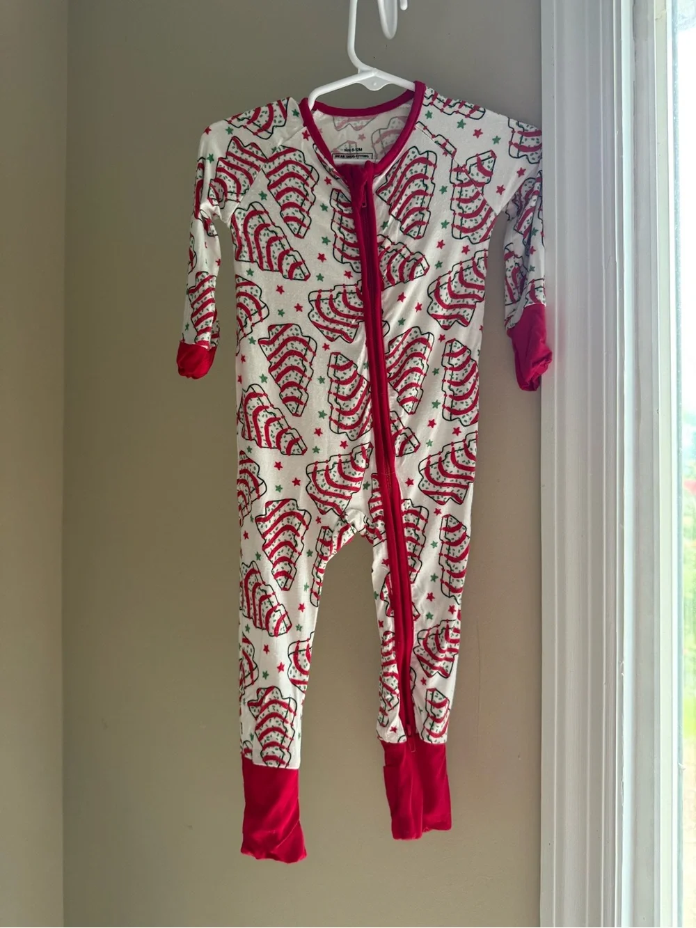 3 for $25 Red and White Holiday One-Piece Bamboo Pajamas